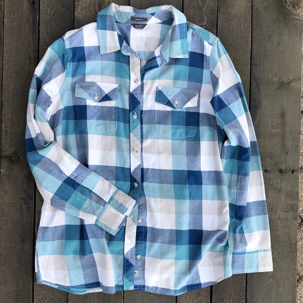Eddie Bauer Plaid Top